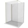 Mexen Kioto perete de duș Walk-in 125 x 70 cm, transparent, aurie - 800-125-212-50-00-070