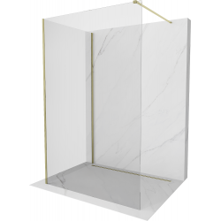 Mexen Kioto perete duș Walk-in 110 x 110 cm, transparent, aurie - 800-110-212-50-00-110