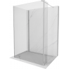 Mexen Kioto perete de duș Walk-in 140 x 75 x 30 cm, transparent, crom - 800-140-075-221-01-00-030