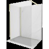 Mexen Kioto perete de duș Walk-in 100 x 80 cm, transparent, aur cu perie - 800-100-212-55-00-080