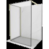 Mexen Kioto perete de duș Walk-in 90 x 70 cm, model negru, finisaj auriu periat - 800-090-212-55-70-070