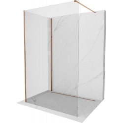 Mexen Kioto cabina de duș Walk-in 110 x 85 cm, transparent, aur roz - 800-110-212-60-00-085