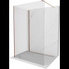 Mexen Kioto paravántă pentru duș Walk-in 110 x 90 cm, transparent, aur roz - 800-110-212-60-00-090