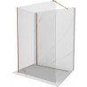 Mexen Kioto perete de duş Walk-in 130 x 90 cm, transparent, aur roz - 800-130-212-60-00-090