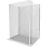 Mexen Kioto perete walk-in 100 x 80 x 30 cm, transparent, alb - 800-100-080-221-20-00-030