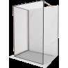 Mexen Kioto perete de duș Walk-in 120 x 80 cm, model negru, cupru periat - 800-120-212-65-70-080