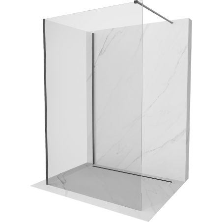 Mexen Kioto panou de duș Walk-in 130 x 75 cm, transparent, gri armat - 800-130-212-66-00-075