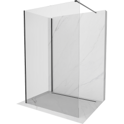 Mexen Kioto paravan de duș Walk-in 130 x 120 cm, transparent, negru - 800-130-212-70-00-120