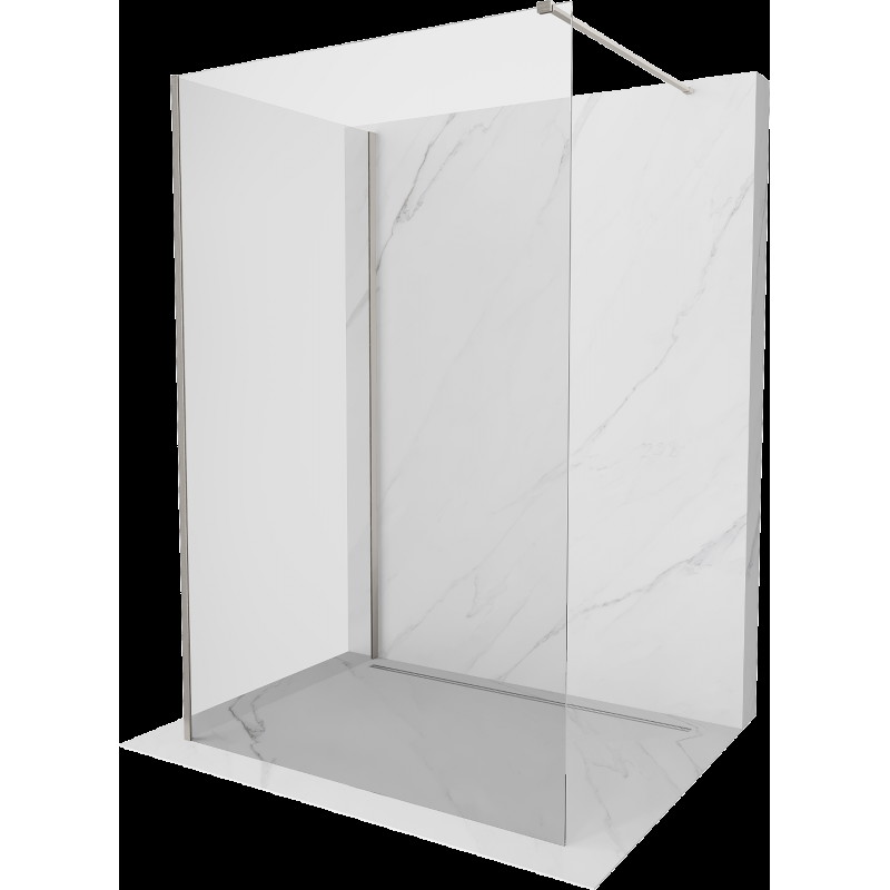 Mexen Kioto perete duş Walk-in 90 x 70 cm, transparent, nichel periat - 800-090-212-97-00-070