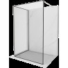 Mexen Kioto perete dus Walk-in 120 x 80 cm, model negru, nichel periat - 800-120-212-97-70-080