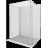 Mexen Kioto peretele de duș Walk-in 110 x 80 x 30 cm, transparent, nichel periat - 800-110-080-221-97-00-030