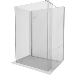 Mexen Kioto perete de dus Walk-in 120 x 85 x 40 cm, transparent, nichel periat - 800-120-085-221-97-00-040