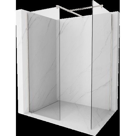 Mexen Kioto perete walk-in 80 x 80 cm, transparent, nickel periat - 800-080-202-97-00-080