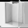 Mexen Kioto perete de dus Walk-in 100 x 80 cm, transparent, gri mat - 800-100-202-66-00-080