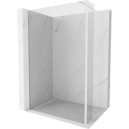 Mexen Kioto paravan de duş Walk-in 90 x 40 cm, transparent, alb - 800-090-212-20-00-040