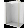 Mexen Kioto perete de duș Walk-in 90 x 30 cm, transparent, aurie - 800-090-212-50-00-030