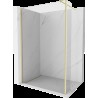 Mexen Kioto perete de duș Walk-in 95 x 30 cm, transparent, finisaj aurit periat - 800-095-212-55-00-030