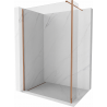 Mexen Kioto perete de duș Walk-in 90 x 30 cm, transparent, aur roz - 800-090-212-60-00-030