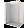 Mexen Kioto perete de duş Walk-in 105 x 30 cm, transparent, cupru periat - 800-105-212-65-00-030