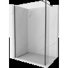 Mexen Kioto perete walk-in 160 x 30 cm, transparent, negru - 800-160-212-70-00-030