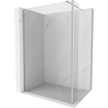 Mexen Kioto perete dus Walk-in 135 x 40 cm, transparent, nichel periat - 800-135-212-97-00-040