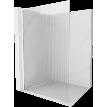 Mexen Kioto L panel de duș Walk-in 70 x 200 cm, transparent, alb - 800-070-103-20-09