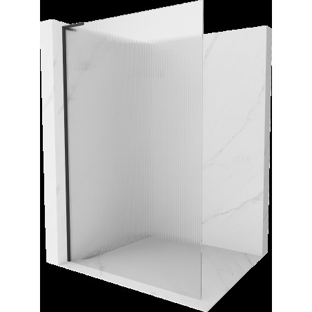 Mexen Kioto L perete duș Walk-in 110 x 200 cm, transparent, negru - 800-110-103-70-09