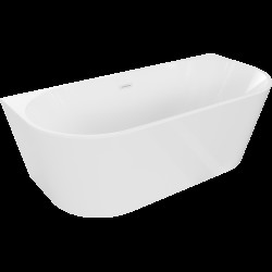 Mexen Oval cadă freestanding de perete 170 x 80 cm, alb, cu sifon alb - 52671708000-20