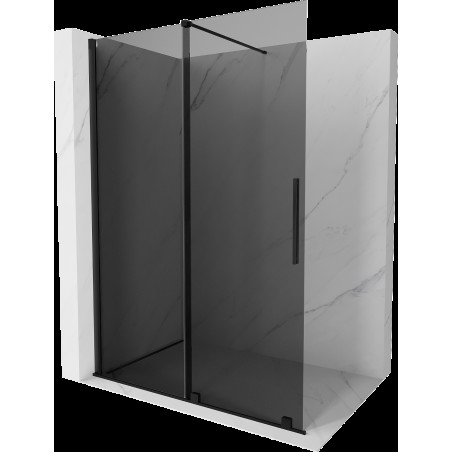 Mexen Velar perete pentru dus glisant Walk-in 160 x 200 cm, grafit 8 mm, negru - 871-160-000-43-70