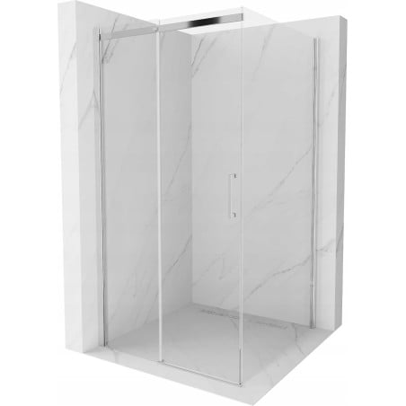 Mexen Omega cabină de duș extensibilă 100 x 100 cm, transparent, Crom - 825-100-100-01-00