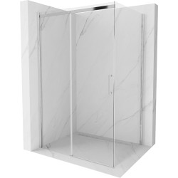 Mexen Omega cabină de duș extensibilă 110 x 80 cm, transparent, Crom - 825-110-080-01-00