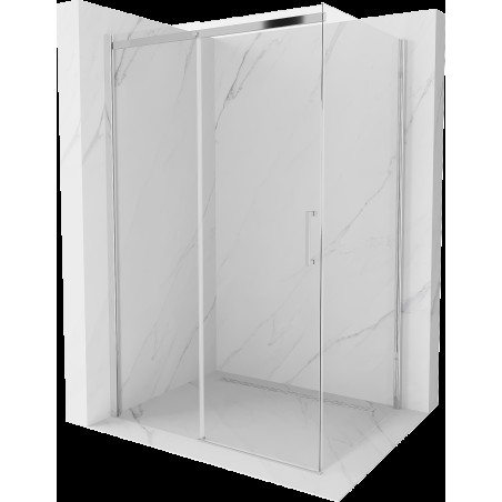 Mexen Omega cabină de duș extensibilă 110 x 80 cm, transparent, Crom - 825-110-080-01-00