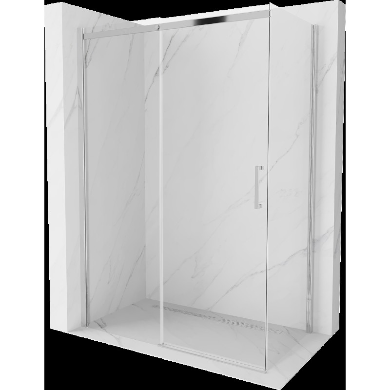 Mexen Omega cabină de duș extensibilă 130 x 70 cm, transparent, Crom - 825-130-070-01-00