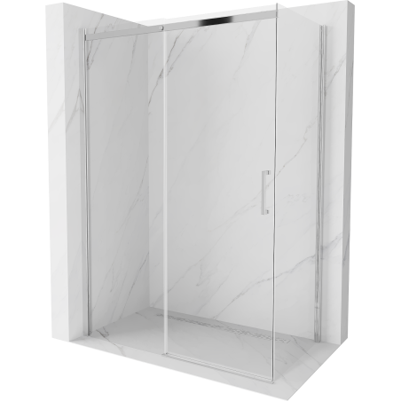 Mexen Omega cabină de duș extensibilă 150 x 70 cm, transparent, Crom - 825-150-070-01-00