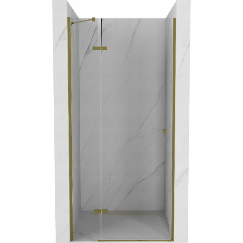 Mexen Roma ușa de duș cu balamale 120 cm, transparent, Aurie - 854-120-000-50-00