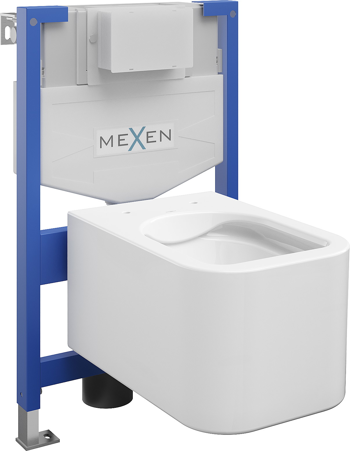 Mexen set WC încastrat cadru Felix XS-F cu vas de toaletă  Elis, Albă - 6803391XX00