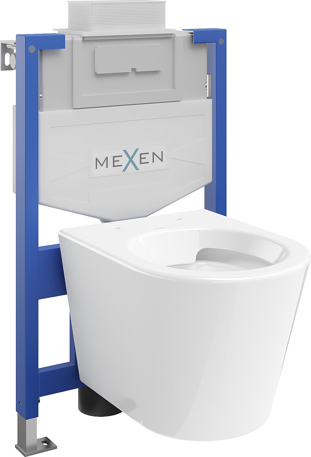 Mexen set WC încastrat cadru Felix XS-U cu vas de toaletă  Rico, Albă - 6853372XX00