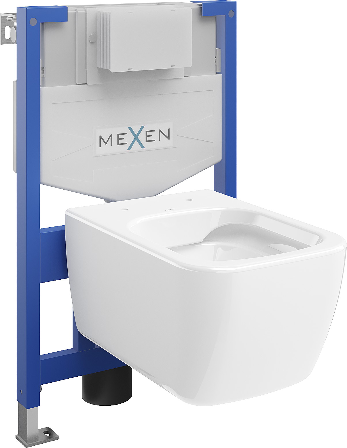 Mexen set WC încastrat cadru Felix XS-F cu vas de toaletă  Stella, Albă - 6803368XX00