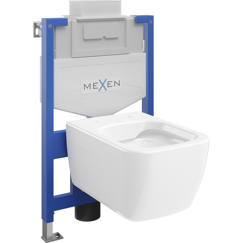 Mexen set WC încastrat cadru Felix XS-U cu vas de toaletă  Margo, Albă - 6853342XX00