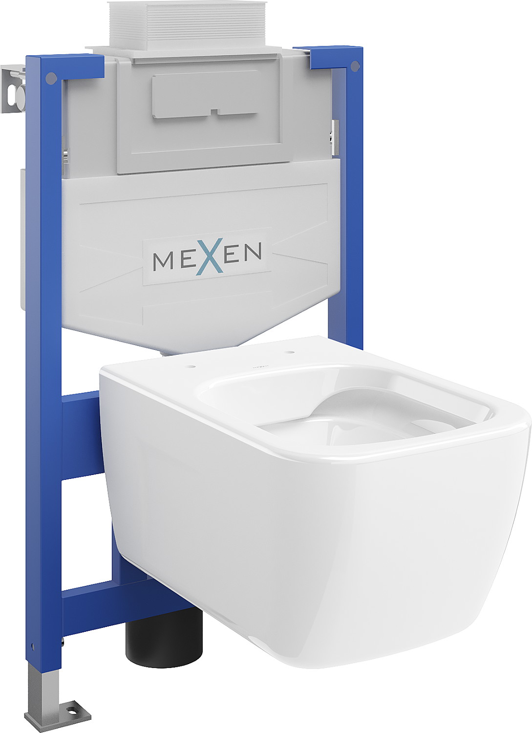 Mexen set WC încastrat cadru Felix XS-U cu vas de toaletă  Margo, Albă - 6853342XX00